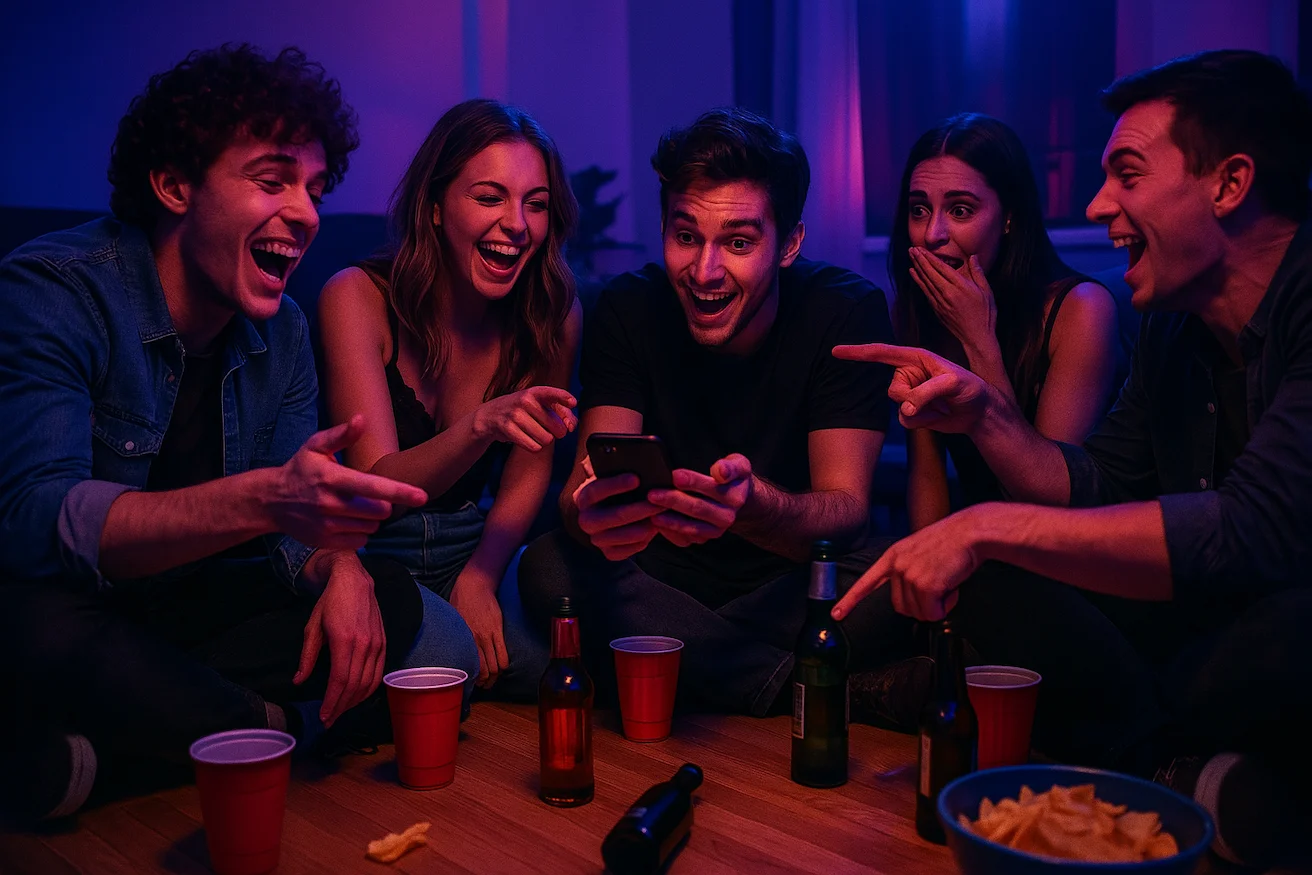 Friends playing the Would You Rather game