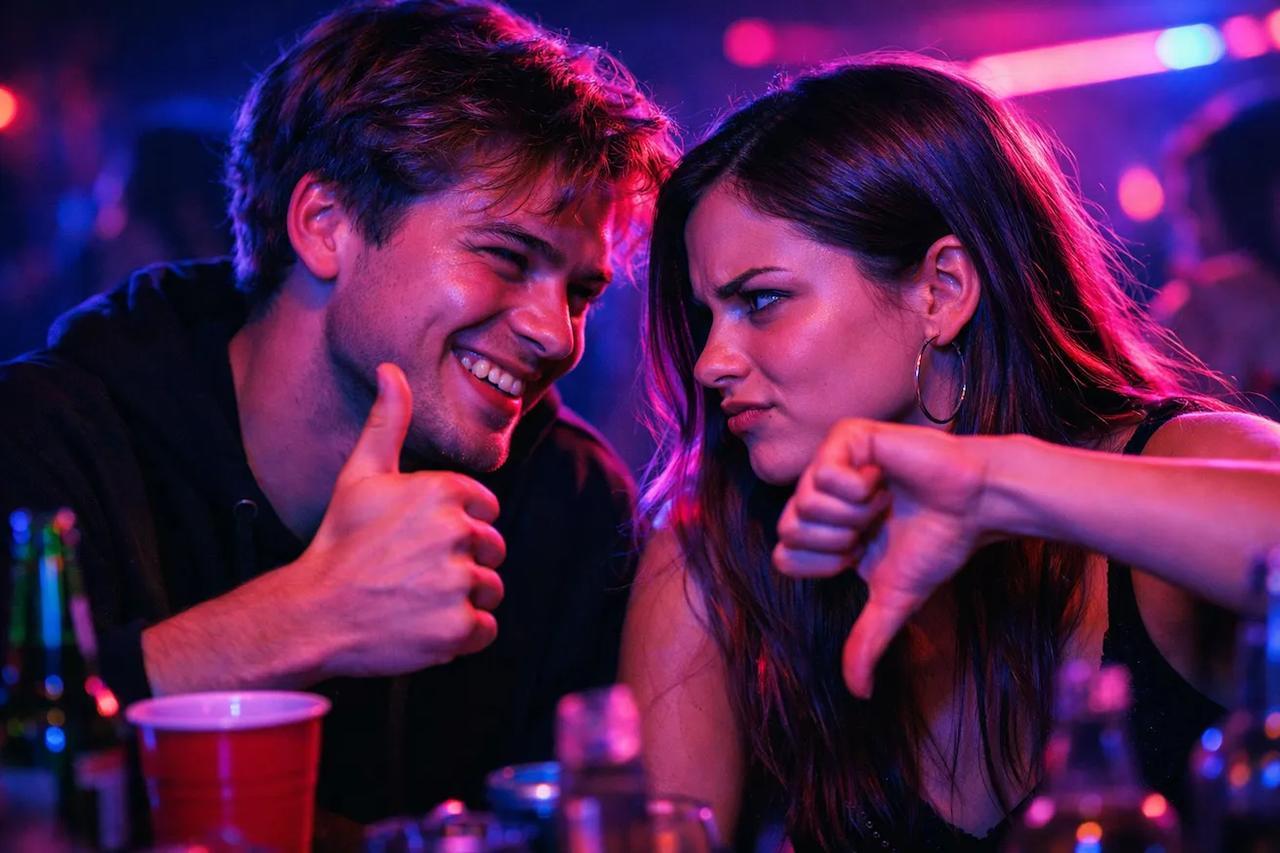 Couple jouant au jeu Tu Préfères