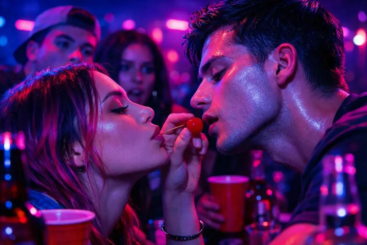 Amis jouant au jeu Action ou Vérité Hot