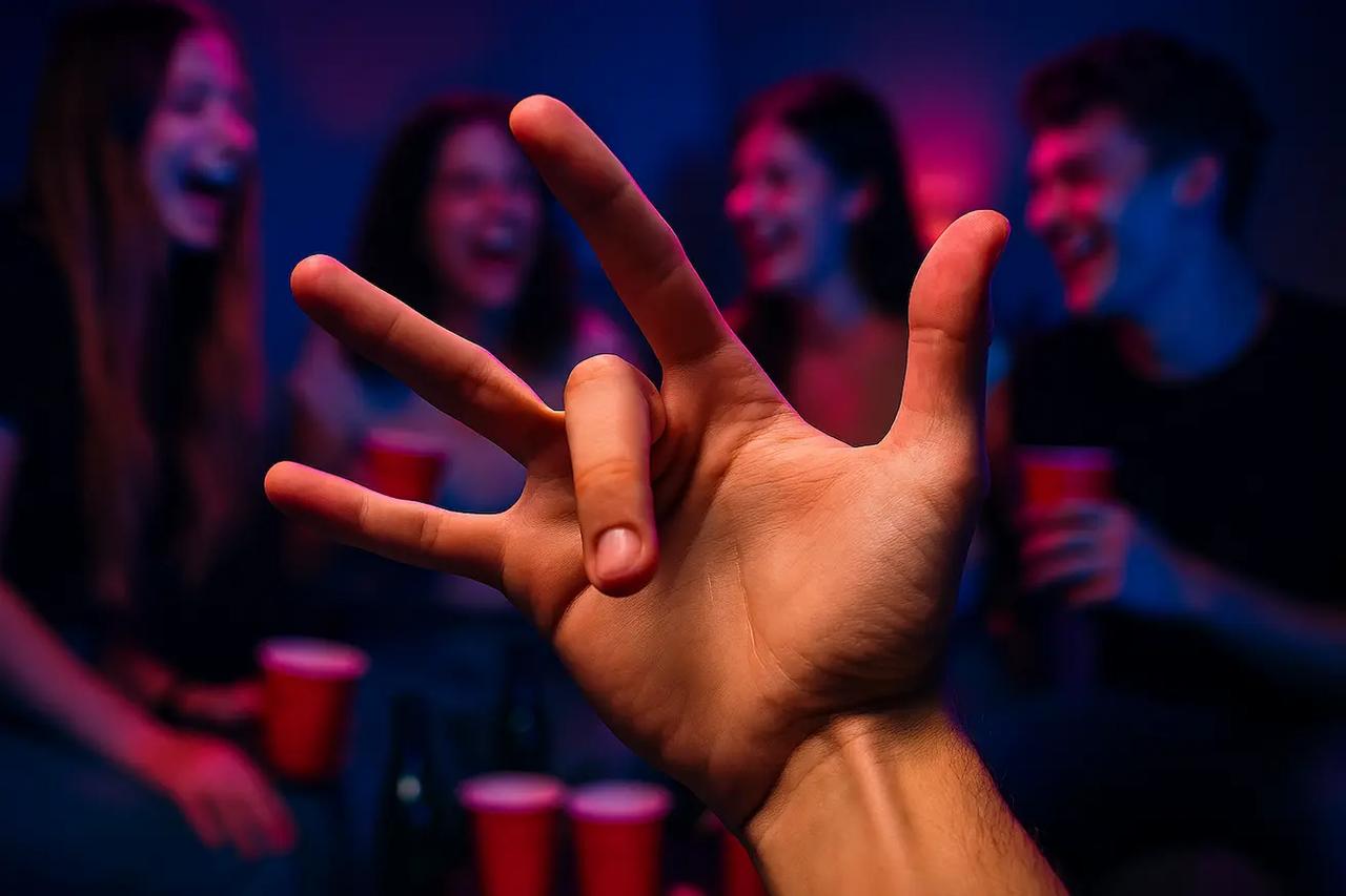 Signe de la main "toz"